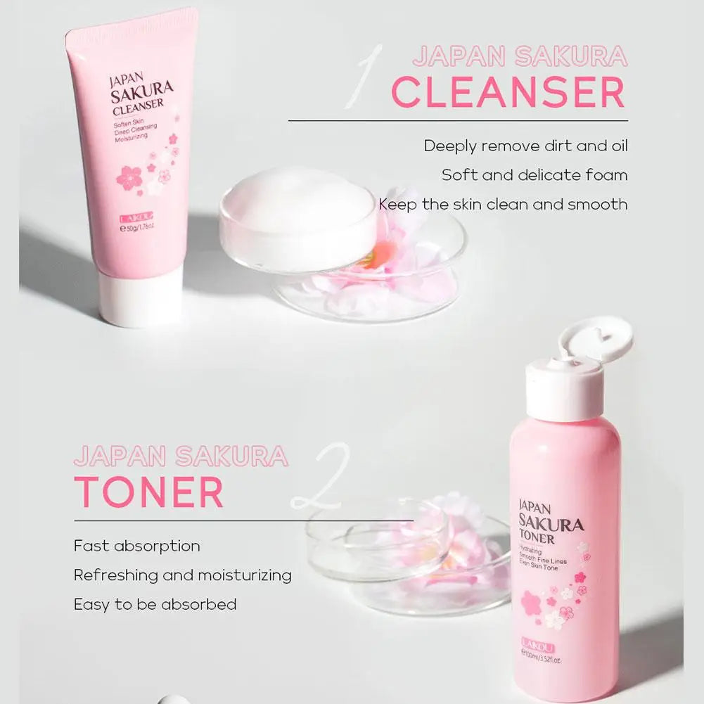 Sets Face Cream Serum Toner Facial Cleanser Sunscreen Eye Cream