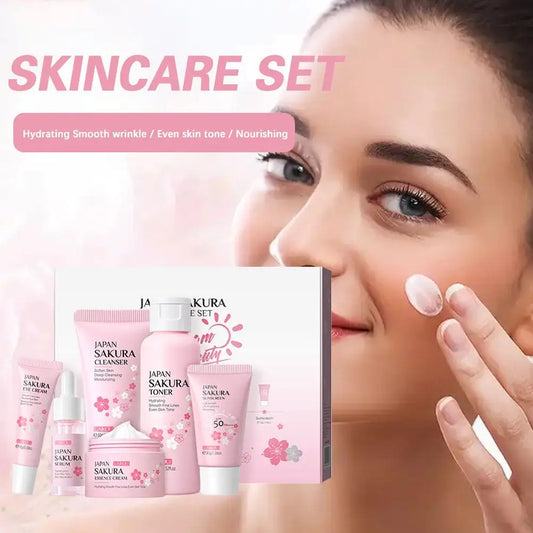 Sets Face Cream Serum Toner Facial Cleanser Sunscreen Eye Cream