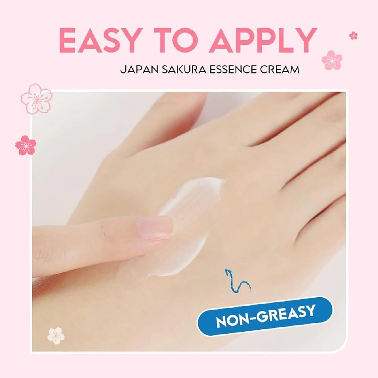 Essence Cream, Sakura Tone Up Cream with Hyaluronic Acid