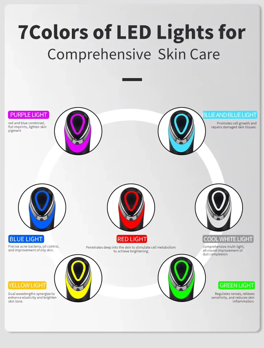 7 Colors Age-R Booster Pro Facial Skin Care Anti Wrinkle Beauty Device
